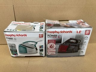 2 X ASSORTED ITEMS TO INCLUDE MORPHY RICHARDS POWER STEAM COMPACT GENERATOR: LOCATION - BR1