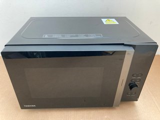 TOSHIBA MICROWAVE BLACK OVEN MODEL NO. MV-AM20T: LOCATION - BR3