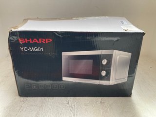 SHARP MICROWAVE OVEN WITH GRILL MODEL NO. YC-MG01: LOCATION - BR3