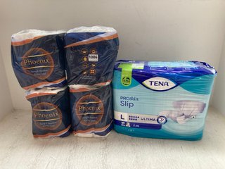 4 X PHOENIX STRONG & ABSORBENT KITCHEN TOWEL TO INCLUDE TENA PROSKIN SLIP PADS IN LARGE: LOCATION - BR4