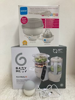 2 X ASSORTED BABY ITEMS TO INCLUDE BABY MOOV NUTRI BABY BLENDER: LOCATION - BR6