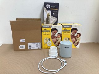 QTY OF ASSORTED BABY ITEMS TO INCLUDE TOMMEE TIPPEE LETS GO PORTABLE BOTTLE WARMER: LOCATION - BR6