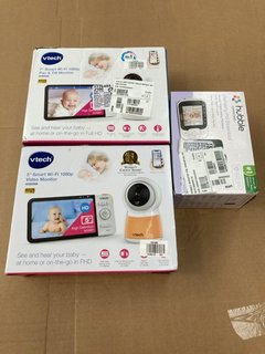 3 X ASSORTED BABY ITEMS TO INCLUDE 2 X VTECH 5'' SMART WI FI 1080P VIDEO MONITORS: LOCATION - BR8