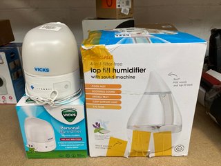 QTY OF ASSORTED ITEMS TO INCLUDE VICKS PERSONAL HUMIDIFIER: LOCATION - BR9