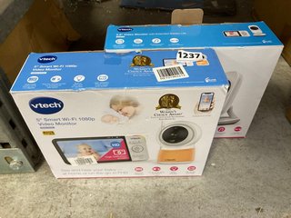 2 X ASSORTED VTECH ITEMS TO INCLUDE VTECH 5'' SMART WI FI 1080P VIDEO MONITOR: LOCATION - BR10