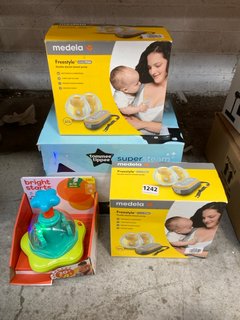 QTY OF ASSORTED BABY CARE ITEMS TO INCLUDE MEDELA FREESTYLE DOUBLE ELECTRIC BREAST PUMP: LOCATION - BR11