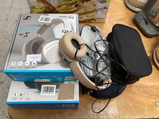 QTY OF ASSORTED ITEMS TO INCLUDE SONY SOFT BEIGE COLOURED HEADSET: LOCATION - B7