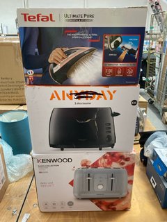 3 X ASSORTED ITEMS TO INCLUDE KENWOOD DAWN COLLECTION TOASTER MODEL : TFP09000BL: LOCATION - B7