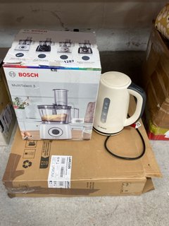 3 X ASSORTED ITEMS TO INCLUDE BOSCH MULTI TALENT 3 BLENDER: LOCATION - BR9