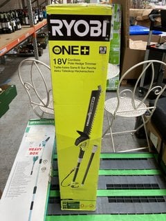 RYOBI ONE PLUS 18V CORDLESS POLE HEDGE TRIMMER RRP £169.99: LOCATION - B8