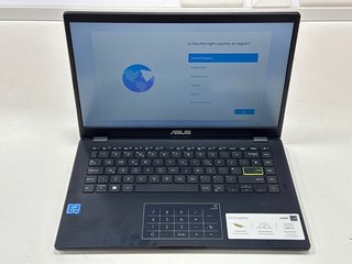 ASUS VIVOBOOK E410MA 64 GB LAPTOP IN BLUE: MODEL NO E410MA-EK007WS (WITH BOX & MAINS POWER CABLE) INTEL CELERON N4020 @ 1.10GHZ, 4 GB RAM, 14.0" SCREEN, INTEL UHD GRAPHICS 600 [JPTM121644] THIS PRODU