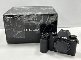 FUJIFILM X-S20 26.1 MEGAPIXELS MIRRORLESS CAMERA IN BLACK: MODEL NO FF220002 (WITH BOX AND ACCESSORIES) [JPTM121426] THIS PRODUCT IS FULLY FUNCTIONAL AND IS PART OF OUR PREMIUM TECH AND ELECTRONICS R