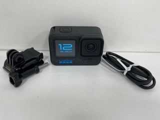 GOPRO HERO 12 ACTION CAMERA (WITH BATTERY, CHARGER CABLE & PICTURED ACCESSORIES) [JPTM121689] THIS PRODUCT IS FULLY FUNCTIONAL AND IS PART OF OUR PREMIUM TECH AND ELECTRONICS RANGE