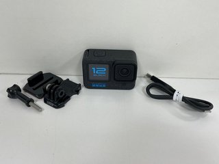 GOPRO HERO 12 ACTION CAMERA (WITH BATTERY, CHARGER & PICTURED ACCESSORIES) [JPTM121683] THIS PRODUCT IS FULLY FUNCTIONAL AND IS PART OF OUR PREMIUM TECH AND ELECTRONICS RANGE