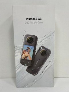 INSTA 360 X3 ACTION CAMERA (ORIGINAL RRP - £379) (WITH BOX, CHARGER CABLE & BATTERY) [JPTM121680] THIS PRODUCT IS FULLY FUNCTIONAL AND IS PART OF OUR PREMIUM TECH AND ELECTRONICS RANGE