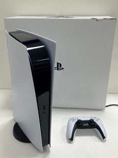 SONY PLAYSTATION 5 DIGITAL EDITION 825GB GAMES CONSOLE: MODEL NO CFI-1216B (WITH BOX & ALL ACCESSORIES) [JPTM121796] THIS PRODUCT IS FULLY FUNCTIONAL AND IS PART OF OUR PREMIUM TECH AND ELECTRONICS R