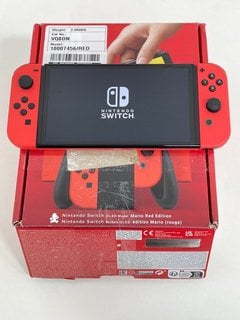 NINTENDO SWITCH OLED MODEL MARIO RED EDITION 64GB GAMES CONSOLE (ORIGINAL RRP - £309): MODEL NO HEG-001 [JPTM121381] THIS PRODUCT IS FULLY FUNCTIONAL AND IS PART OF OUR PREMIUM TECH AND ELECTRONICS R