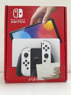 NINTENDO SWITCH OLED MODEL 64GB GAMES CONSOLE IN WHITE: MODEL NO HEG-001 (WITH BOX & ALL ACCESSORIES) [JPTM121454] THIS PRODUCT IS FULLY FUNCTIONAL AND IS PART OF OUR PREMIUM TECH AND ELECTRONICS RAN