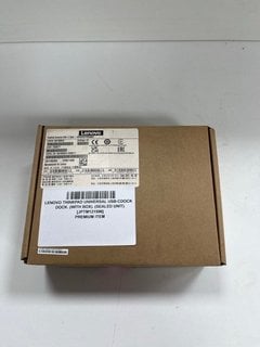 LENOVO THINKPAD UNIVERSAL USB-CDOCK C DOCK (ORIGINAL RRP - £259) (WITH BOX) [JPTM121596] (SEALED UNIT) THIS PRODUCT IS FULLY FUNCTIONAL AND IS PART OF OUR PREMIUM TECH AND ELECTRONICS RANGE