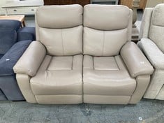 LA-Z-BOY 2 SEATER POWER RECLINER SOFA WITH HEAD TILT IN OYSTER GREY