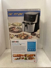 DURONIC JET FRYER WHITE AIR FRYER TO INCLUDE ELEGANT LIFE AIR FRYER IN BLACK