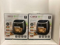 2 X TOWER VORTX 11 LITRE 5-IN-1 DIGITAL AIR FRYER OVEN