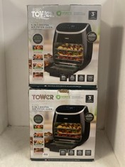 2 X TOWER VORTX 11 LITRE 5-IN-1 DIGITAL AIR FRYER OVEN