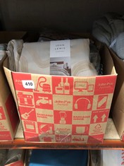 BOX OF ASSORTED BEDDING ITEMS TO INCLUDE JOHN LEWIS ANYDAY POLYCOTTON DUVET SET - DUCKEGG - KING SIZE