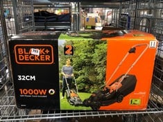 BLACK+DECKER 32CM 1000W LAWN MOWER - MODEL NO.: BEMW351