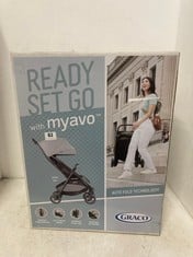 GRACO MYAVO COMPACT TRAVEL STROLLER - STEEPLE GRAY - RRP £130