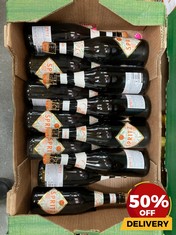 12 X BOTTLES OF ALLINI SPRITZ ALCOHOLIC MIXED BEVERAGE MADE WITH SPARKLING ROSE WINE AND ORANGE FLAVOURED LIQEUER 75CL (18+ ONLY) (COLLECTION DAYS MONDAY 19TH - WEDNESDAY 21ST AUGUST)