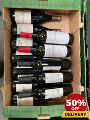 12 X BOTTLES OF ASSORTED RED WINE TO INCLUDE THE SECOND FLEET LIMESTONE COAST 2021 SHIRAZ DRY RED WINE 75CL (18+ ONLY) (COLLECTION DAYS MONDAY 19TH - WEDNESDAY 21ST AUGUST)