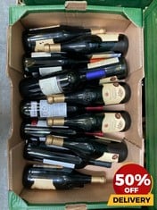 12 X BOTTLES OF ASSORTED RED WINE TO INCLUDE TORREQUERCIE SANGIOVESE AND SYRAH TOSCANA 2021 DRY RED WINE 75CL (18+ ONLY) (COLLECTION DAYS MONDAY 19TH - WEDNESDAY 21ST AUGUST)