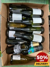 12 X VBOTTLES OF ASSORTED WHITE WINE TO INCLUDE LAURANA VERDICCHIO DEI CASTELLI DI JESI 2021 DRY WHITE WINE 75CL (18+ ONLY) (COLLECTION DAYS MONDAY 19TH - WEDNESDAY 21ST AUGUST)