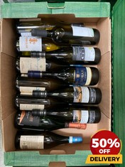 12 X BOTTLES OF ASSORTED WHITE WINE TO INCLJUDE CHATEAU DERESZLA TOKAJI AMETHYST PRMIUM FURMINT 2022 MEDIUM DRY WHITE WINE 75CL (18+ ONLY) (COLLECTION DAYS MONDAY 19TH - WEDNESDAY 21ST AUGUST)