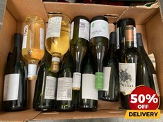 12 X BOTTLES OF ASSORTED WHITE WINE TO INCLUDE AD BESTIAS FIANO 2021 CHARDONNAY 75CL (18+ ONLY) (COLLECTION DAYS MONDAY 19TH - WEDNESDAY 21ST AUGUST)