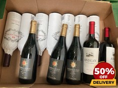 12 X BOTTLES OF ASSORTED RED WINE TO INCLUDE PASSAMANO FRAPPATO SYRAH 2022 MEDIUM DRY RED WINE 75CL (18+ ONLY) (COLLECTION DAYS MONDAY 19TH - WEDNESDAY 21ST AUGUST)