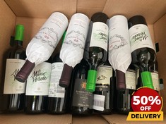 12 X BOTTLES OF ASSORTED RED WINE TO INCLUDE TORREQUERCIE SANGIOVESE AND SYRAH TOSCANA 2021 DRY RED WINE 75CL (18+ ONLY) (COLLECTION DAYS MONDAY 19TH - WEDNESDAY 21ST AUGUST)