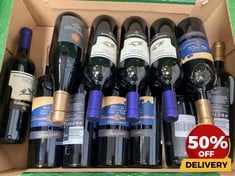 12 X BOTTLES OF ASSORTED RED WINE TO INCLUDE BARBERA DI'ASTI SUPERIORE 2019 DRY RED WINE 75CL (18+ ONLY) (COLLECTION DAYS MONDAY 19TH - WEDNESDAY 21ST AUGUST)