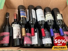 12 X BOTTLES OF ASSORTED RED WINE TO INCLUDE MOUNT BENSON 2021 SHIRAZ DRY RED WINE 75CL (18+ ONLY) (COLLECTION DAYS MONDAY 19TH - WEDNESDAY 21ST AUGUST)