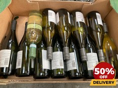 12 X BOTTLES OF ASSORTED WHITE WINE TO INCLUDE EXPRESSION DE SAINT MONT 2020 RECOLTE DRY WHITE WINE 75CL (18+ ONLY) (COLLECTION DAYS MONDAY 19TH - WEDNESDAY 21ST AUGUST)