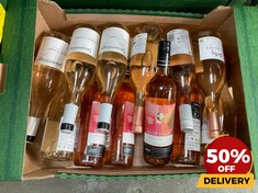 12 X BOTTLES OF ASSORTED ROSE WINE TO INCLUDE RESERVA PRIVADA 2022 ROSE CUVEE DRY ROSE WINE 75CL (18+ ONLY) (COLLECTION DAYS MONDAY 19TH - WEDNESDAY 21ST AUGUST)