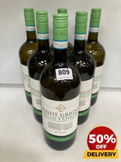 6 X BOTTLES OF PINOT GRIGIO DELLE VENEZIE 2022 ITALIA GIULIO PASOTTI WHITE WINE 12% 150CL (18+ ONLY) (COLLECTION DAYS MONDAY 19TH - WEDNESDAY 21ST AUGUST)