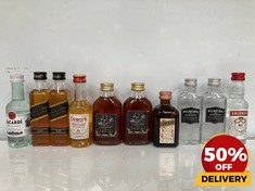 10 X ASSORTED MINIATURE SPIRITS TO INCLUDE AVIATION AMERICAN GIN 42% 50ML (18+ ONLY) (COLLECTION DAYS MONDAY 19TH - WEDNESDAY 21ST AUGUST)MPSS02833824