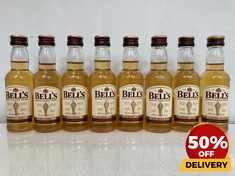 8 X MINIATURE BOTTLES OF BELLS BLENDED SCOTCH WHISKY 40% 5CL (18+ ONLY) (COLLECTION DAYS MONDAY 19TH - WEDNESDAY 21ST AUGUST)MPSS02833824