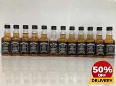 12 X MINIATURE BOTTLES OF JACK DANIELS OLD NO.7 TENNESSEE WHISKEY 40% 5CL (18+ ONLY) (COLLECTION DAYS MONDAY 19TH - WEDNESDAY 21ST AUGUST)MPSS02833824