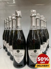 10 X BOTTLES OF ALLINI VALDOBBIADENE PROSECCO SUPERIORE DOCG 2022 EXTRA DRY 11% 75CL (18+ ONLY) (COLLECTION DAYS MONDAY 19TH - WEDNESDAY 21ST AUGUST)