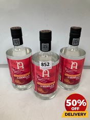 3 X BOTTLES OF ANNO PASSIONFRUIT & VANILLA GIN 40% 70CL (18+ ONLY) (COLLECTION DAYS MONDAY 19TH - WEDNESDAY 21ST AUGUST)