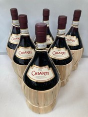 6 X BOTTLES OF CHIANTI 2022 DENOMINAZIONE DRY RED WINE 12.5% 150CL (18+ ONLY) (COLLECTION DAYS MONDAY 19TH - WEDNESDAY 21ST AUGUST)