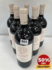 6 X BOTTLES OF LUNA 2022 SINGLE VINEYARD MALBEC RED WINE 13.5% 150CL (18+ ONLY) (COLLECTION DAYS MONDAY 19TH - WEDNESDAY 21ST AUGUST)